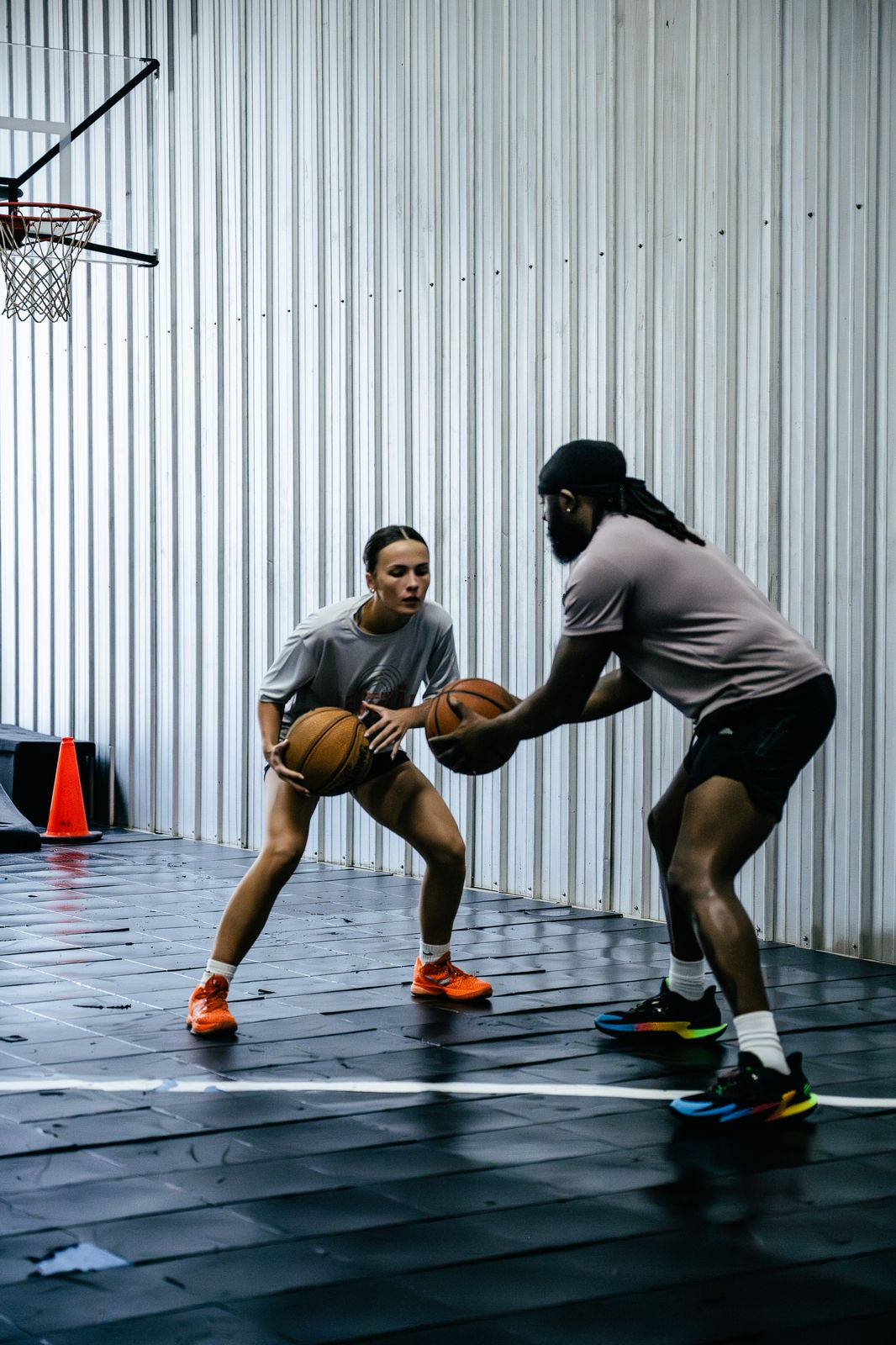 Ball-handling work with Coach Black