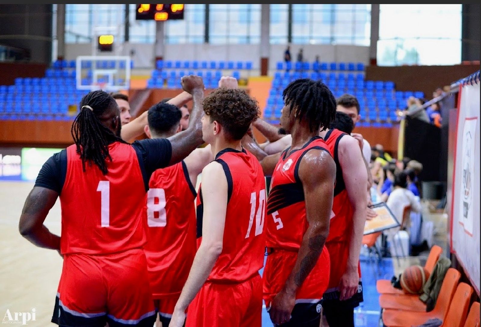 Team huddle
