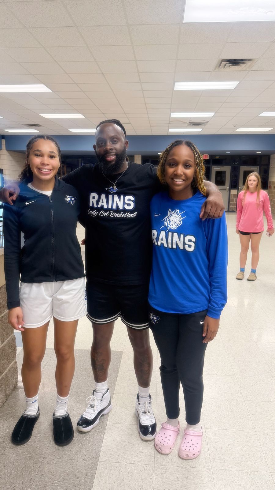 Coach Black with East Texas players