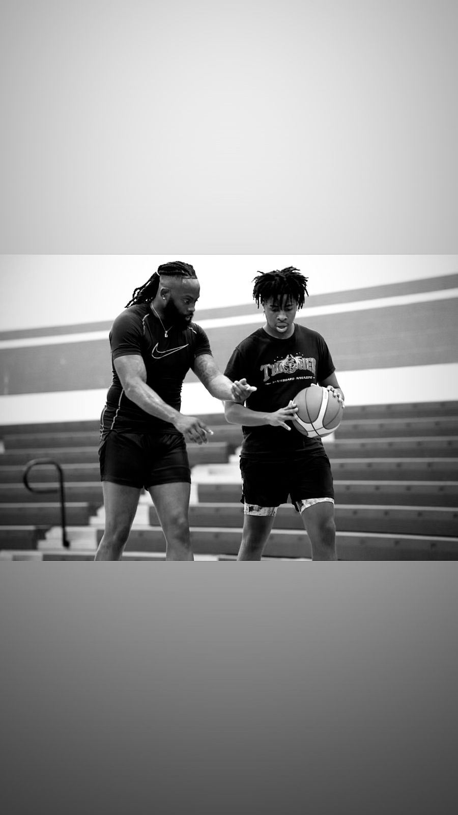 Focused training with Coach Black