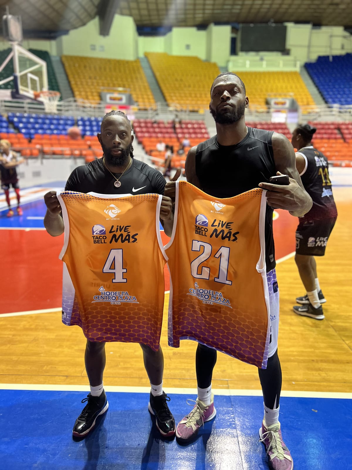 Coach Black with his pro league game jersey